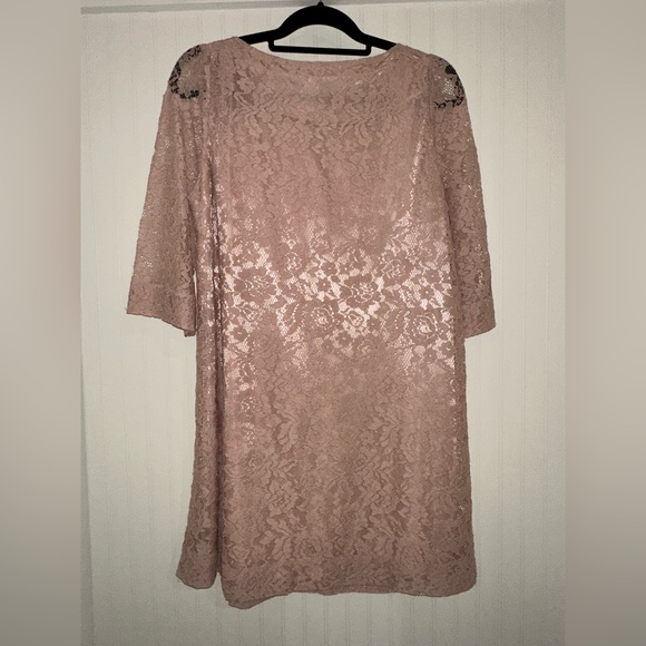 Fossil Nude Lace Shift Dress - Picture 3 of 6